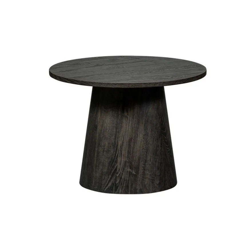 WOOOD Bijzettafel Maan Donkerbruin - Ø 60 cm