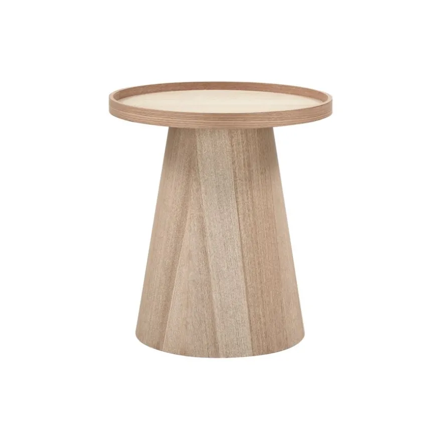 WOOOD Bijzettafel Maud Naturel - Ø 45 cm