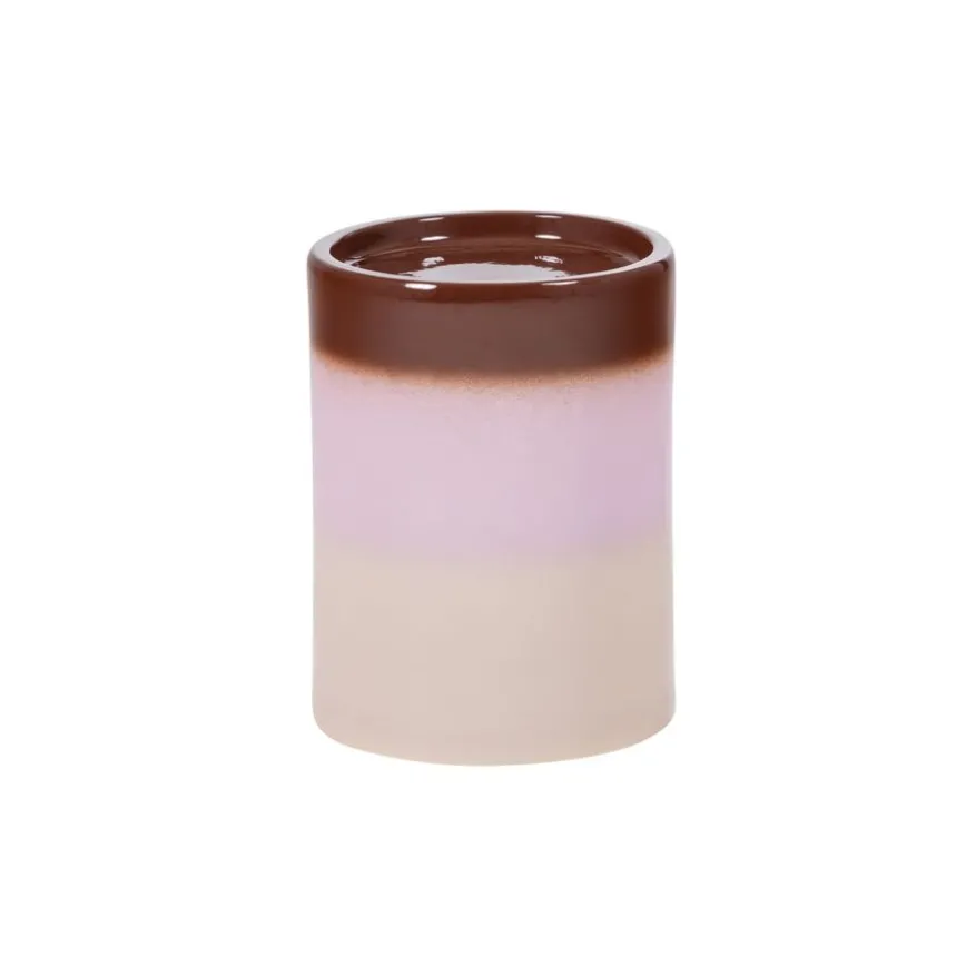 WOOOD Bijzettafel Ollo Roze / Bruin - Ø 35 cm