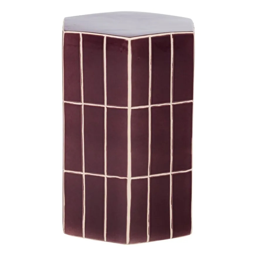 WOOOD Bijzettafel Plu Paars - 30x26 cm
