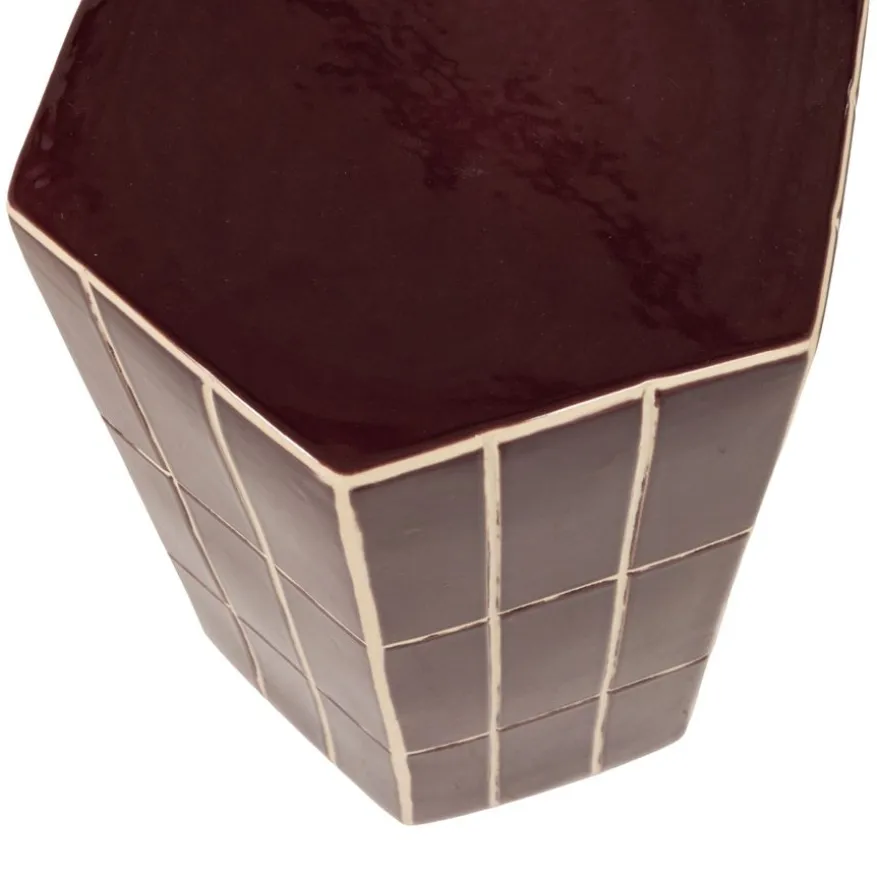 WOOOD Bijzettafel Plu Paars - 30x26 cm