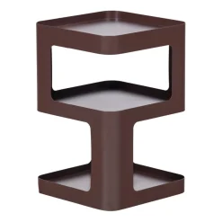 WOOOD Bijzettafel Riv Paars / Bruin - 35x35 cm