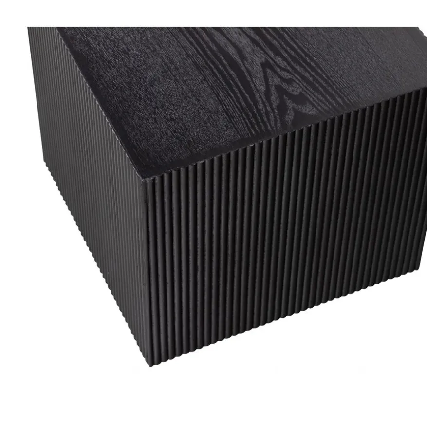 WOOOD Bijzettafel Sanne Zwart - set 2 stuks