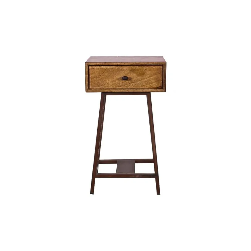 WOOOD Bijzettafel Skybox Bruin - 40x30 cm