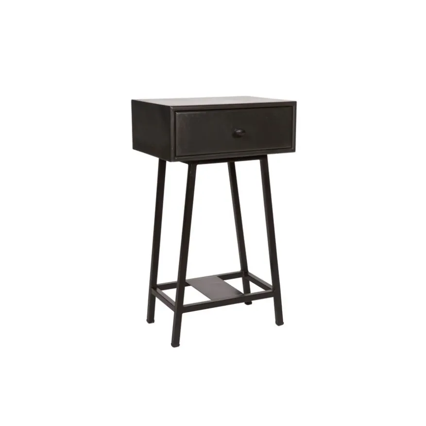 WOOOD Bijzettafel Skybox Zwart - 40x30 cm