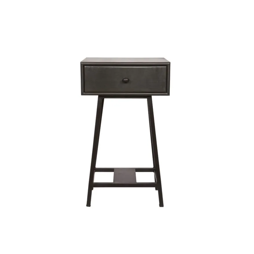 WOOOD Bijzettafel Skybox Zwart - 40x30 cm
