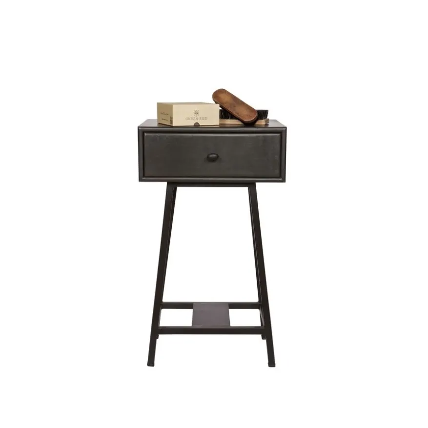 WOOOD Bijzettafel Skybox Zwart - 40x30 cm