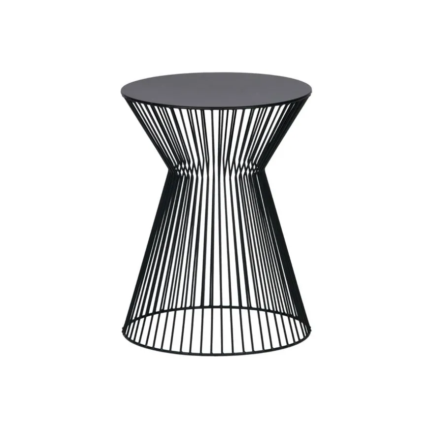 WOOOD Bijzettafel Suus Zwart - Ø 35 cm