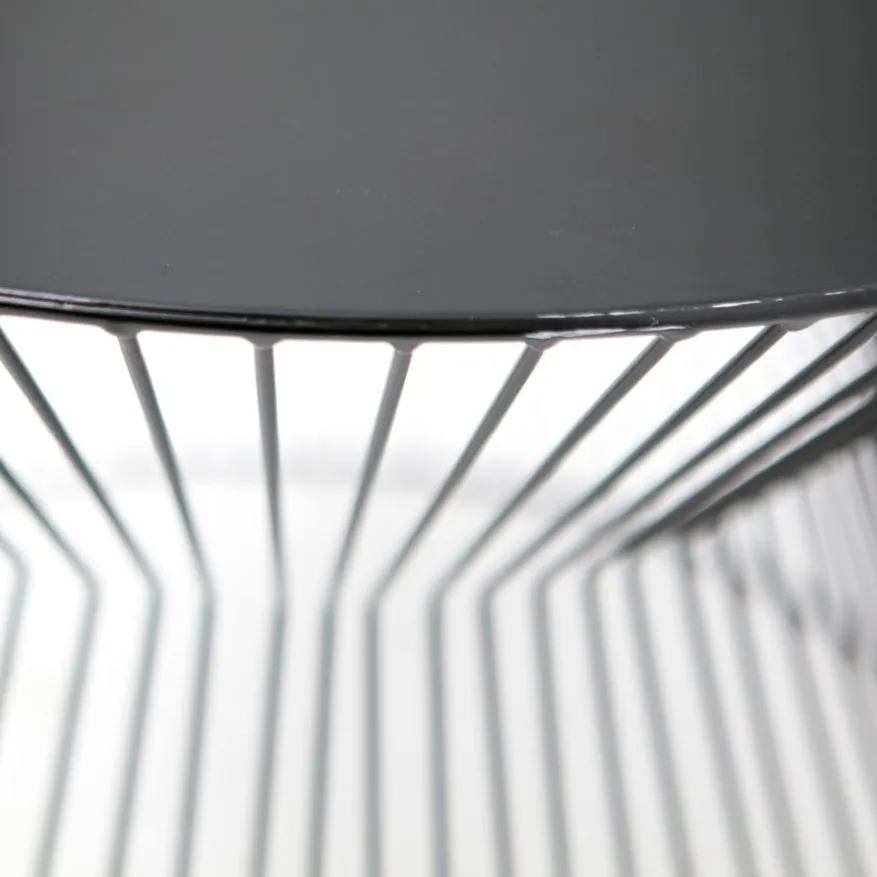 WOOOD Bijzettafel Suus Zwart - Ø 35 cm
