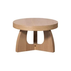 WOOOD Bijzettafel Tala Naturel - Ø 55 cm
