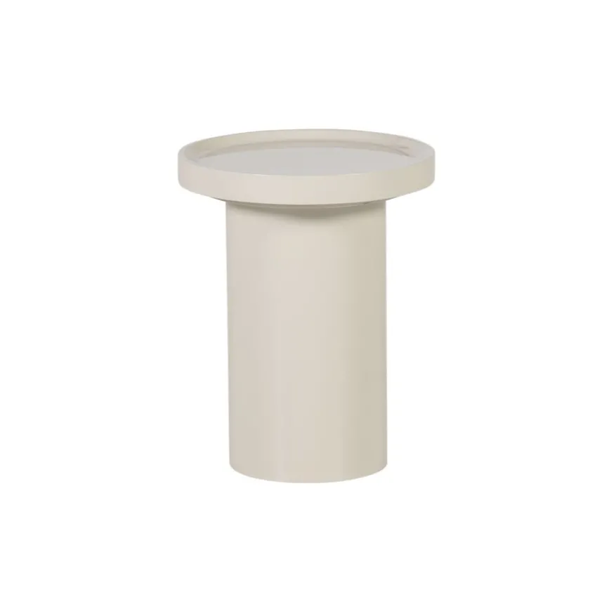 WOOOD Bijzettafel Veluna Zand - Ø 40 cm