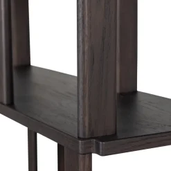 WOOOD Boekenkast Riss Donkerbruin - 90x186x30 cm