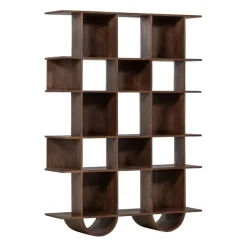 WOOOD Boekenkast Sinne Bruin - 130x180x35 cm