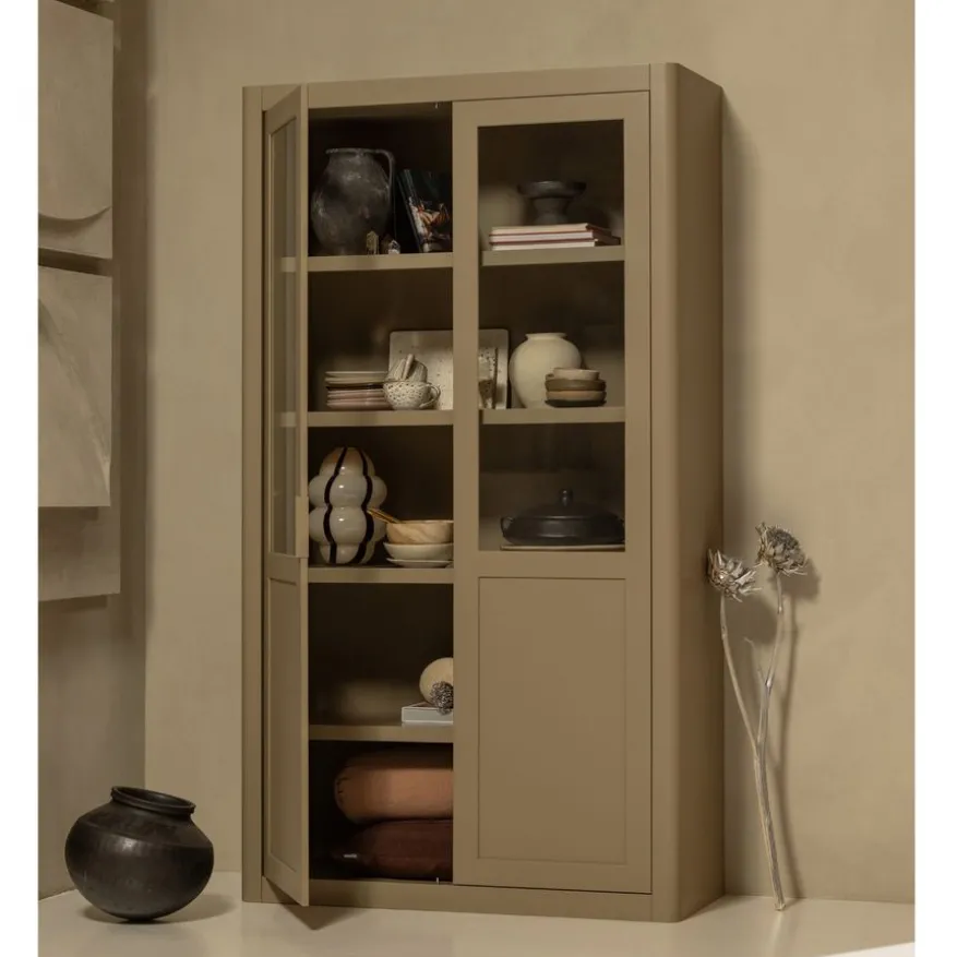 WOOOD Buffetkast Gunnar Mud - 120x217x48 cm