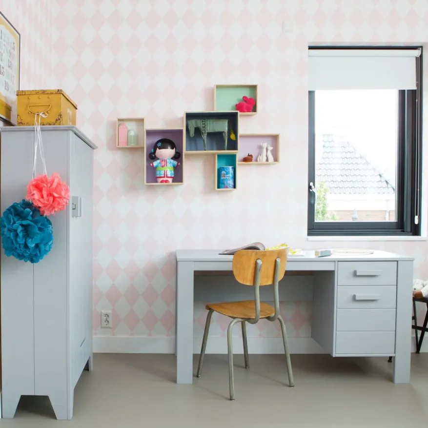 WOOOD Bureau Dennis Grijs - 141x74x59 cm