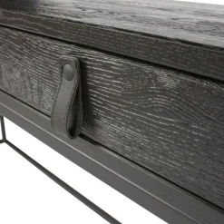 WOOOD Bureau Silas Zwart - 140x75x44 cm