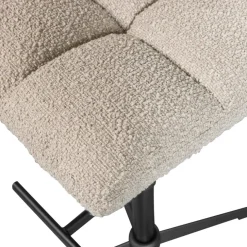 WOOOD Draaibare Barkruk Vinny Beige