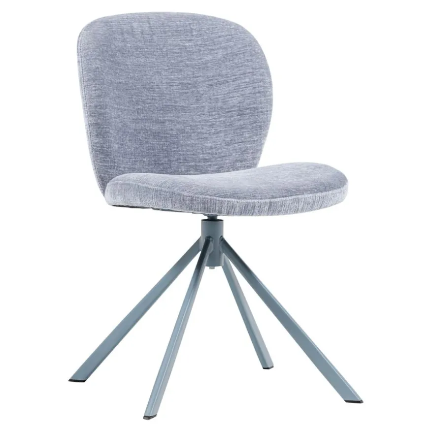 WOOOD Draaibare Eetkamerstoel Femke Blauw