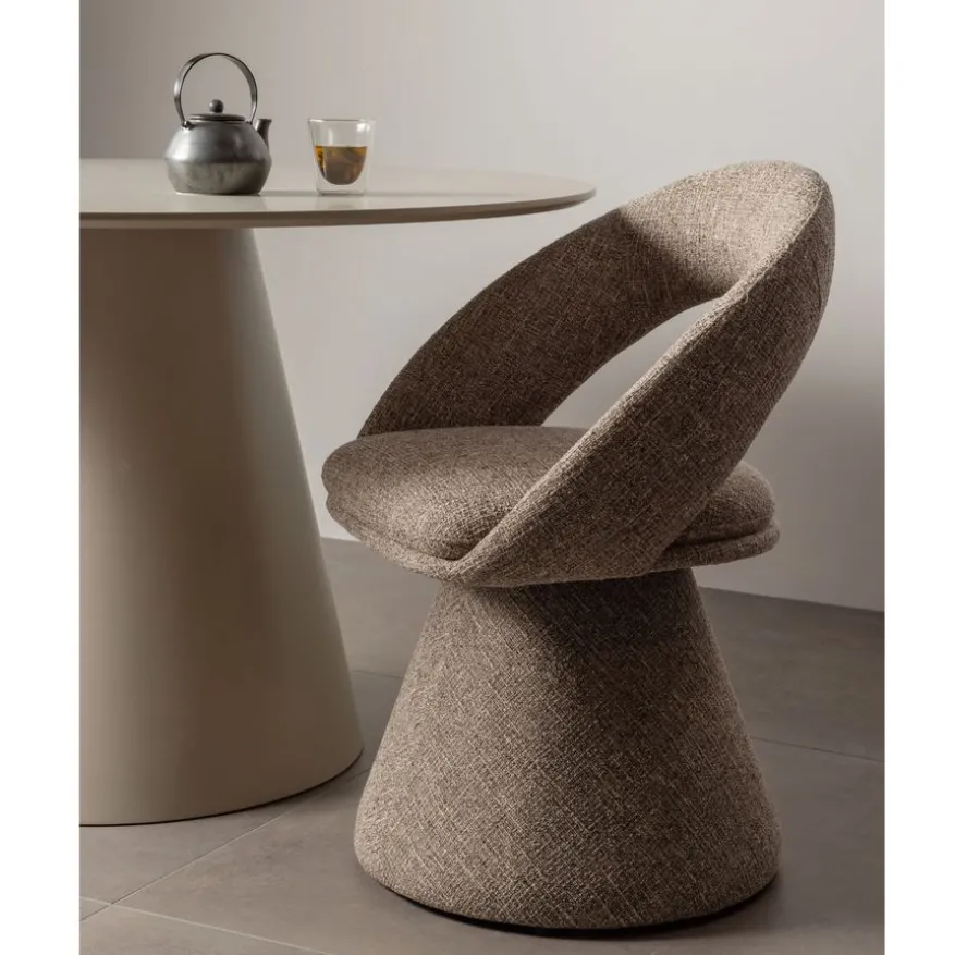 WOOOD Draaibare Eetkamerstoel Winter Beige