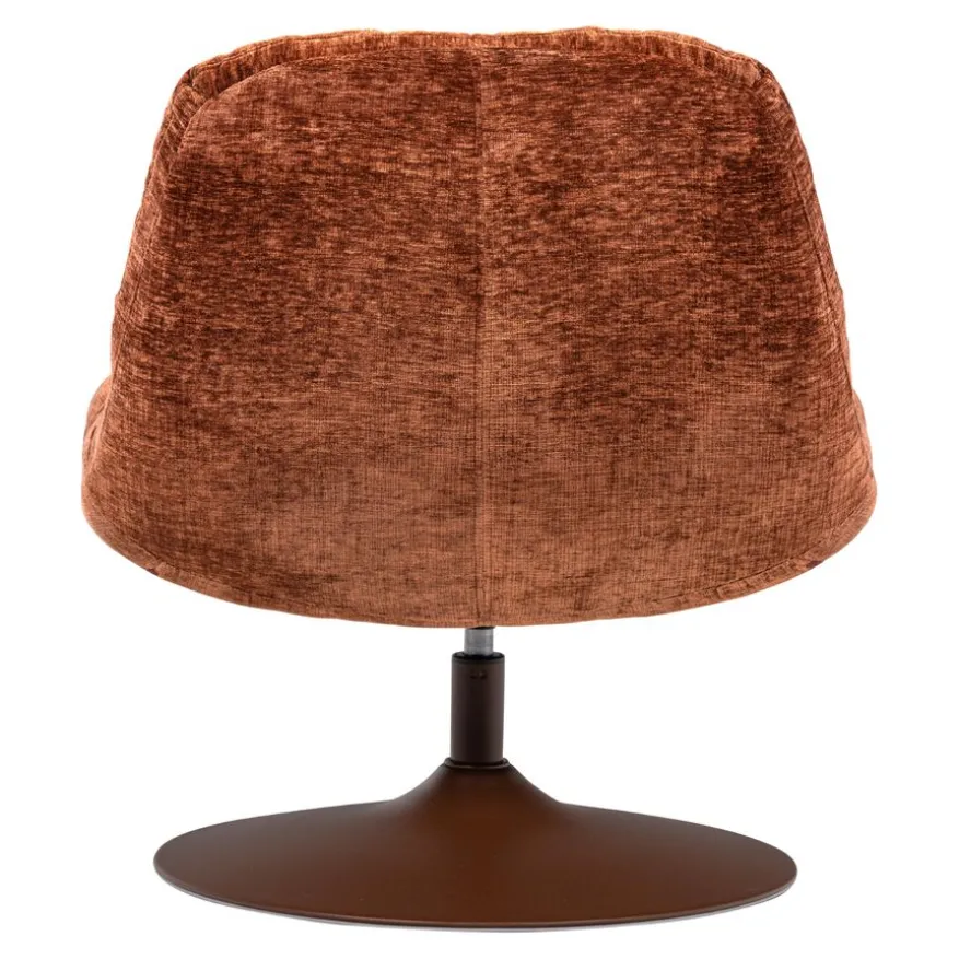 WOOOD Draaifauteuil Elvi Roestbruin
