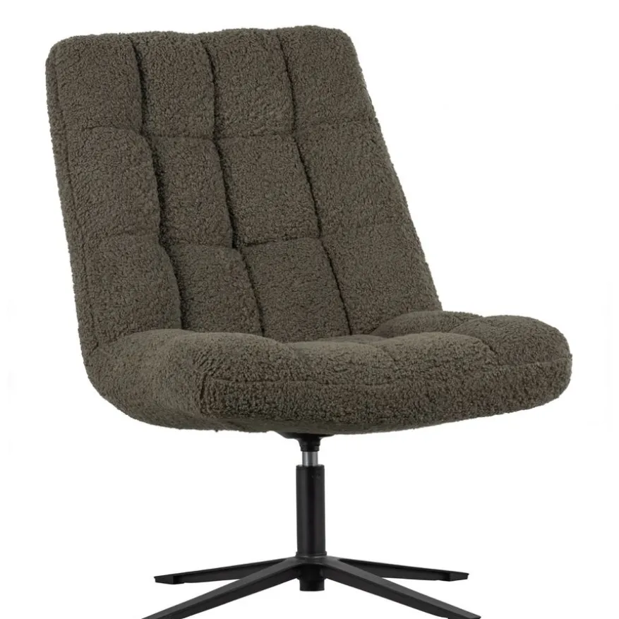 WOOOD Draaifauteuil Job Groen