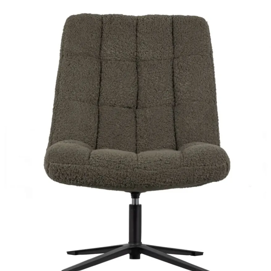 WOOOD Draaifauteuil Job Groen