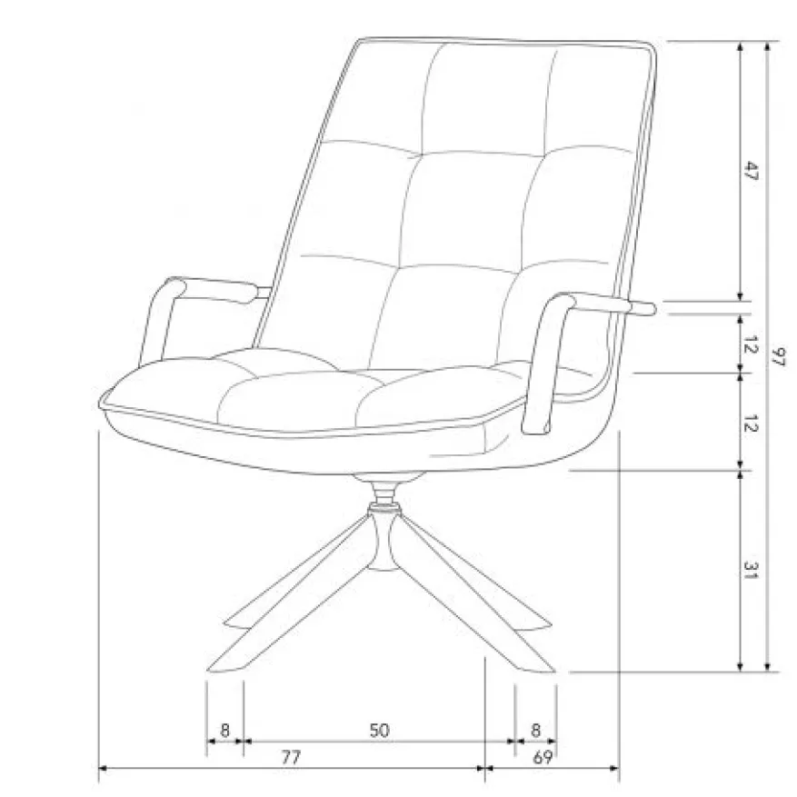 WOOOD Draaifauteuil Jouke Bruin