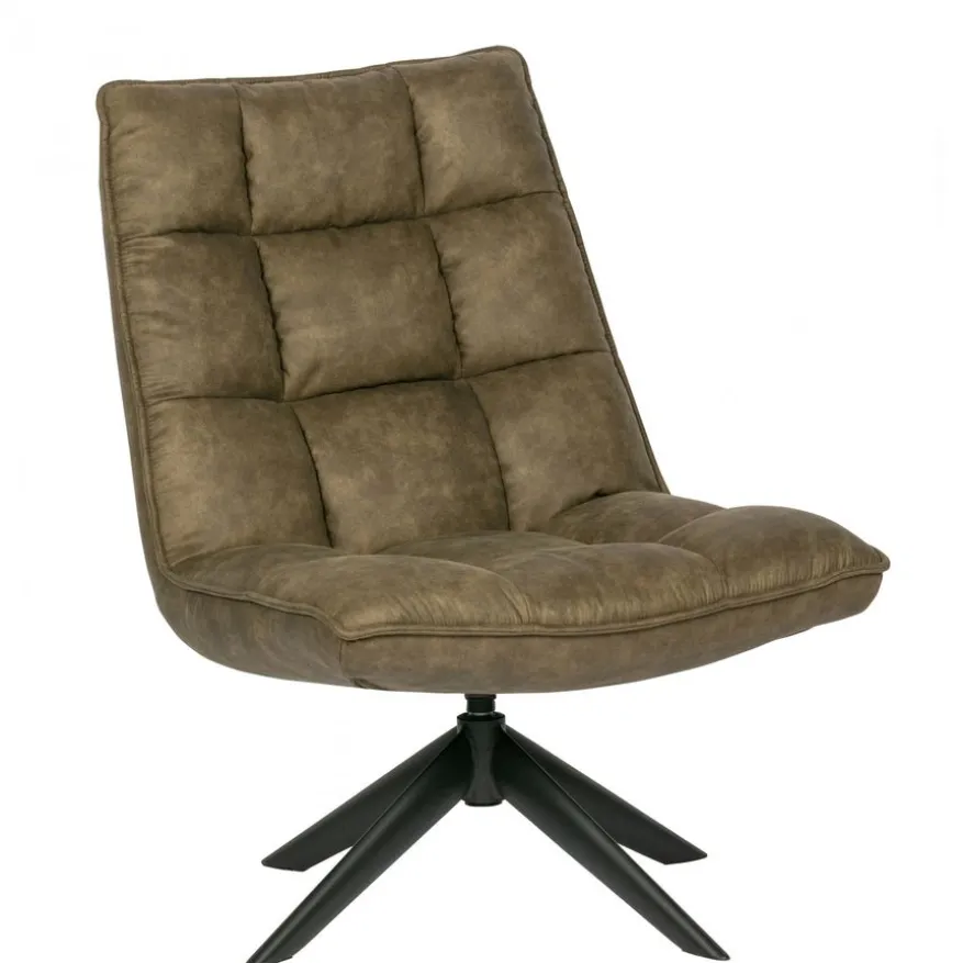 WOOOD Draaifauteuil Jouke Groen