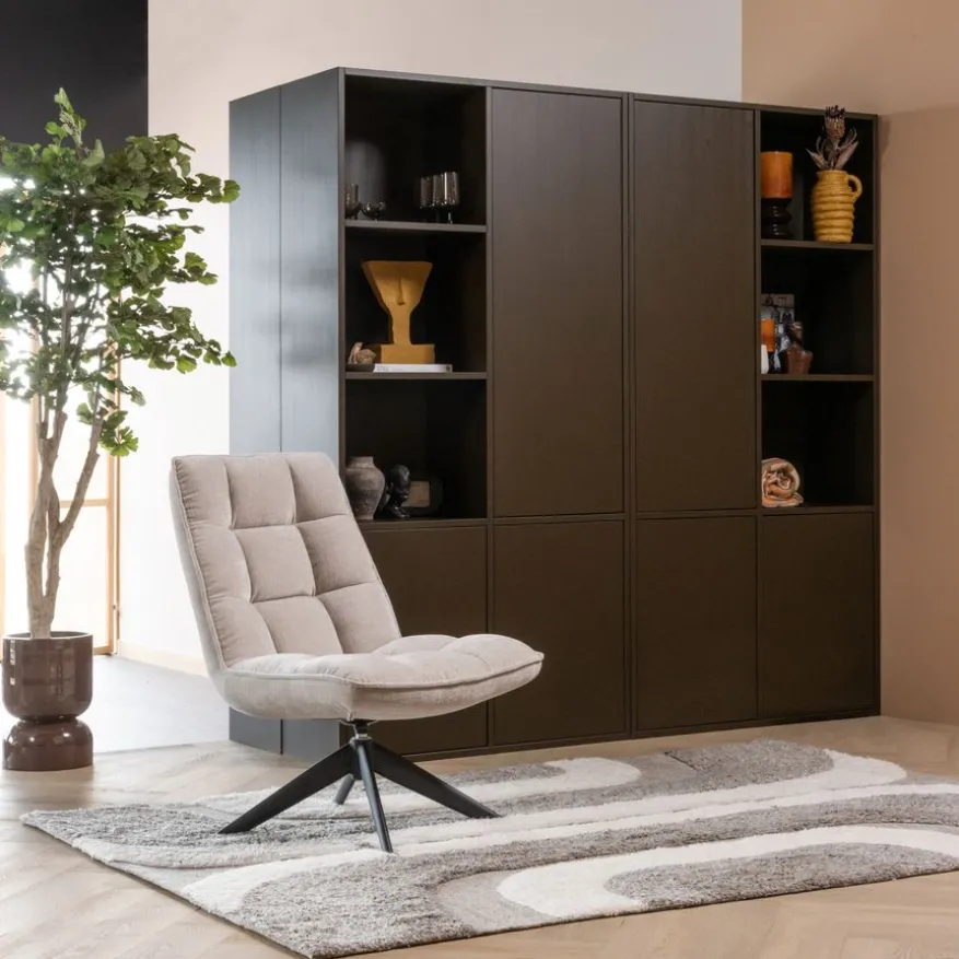 WOOOD Draaifauteuil Jouke Naturel