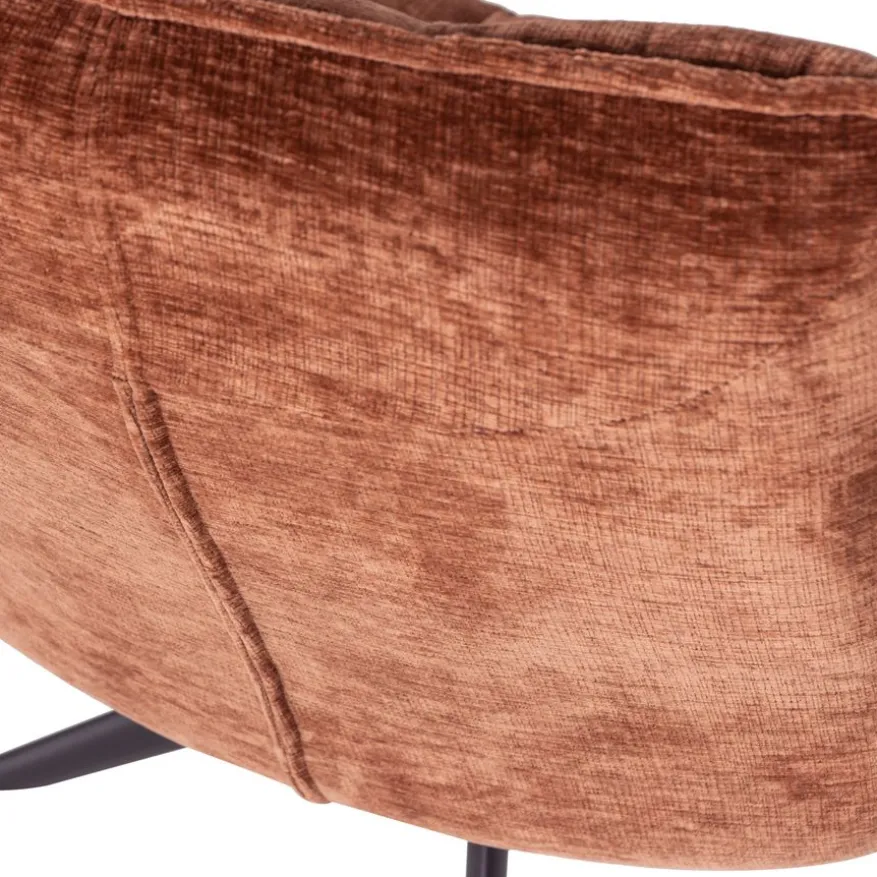 WOOOD Draaifauteuil Jouke Roestbruin