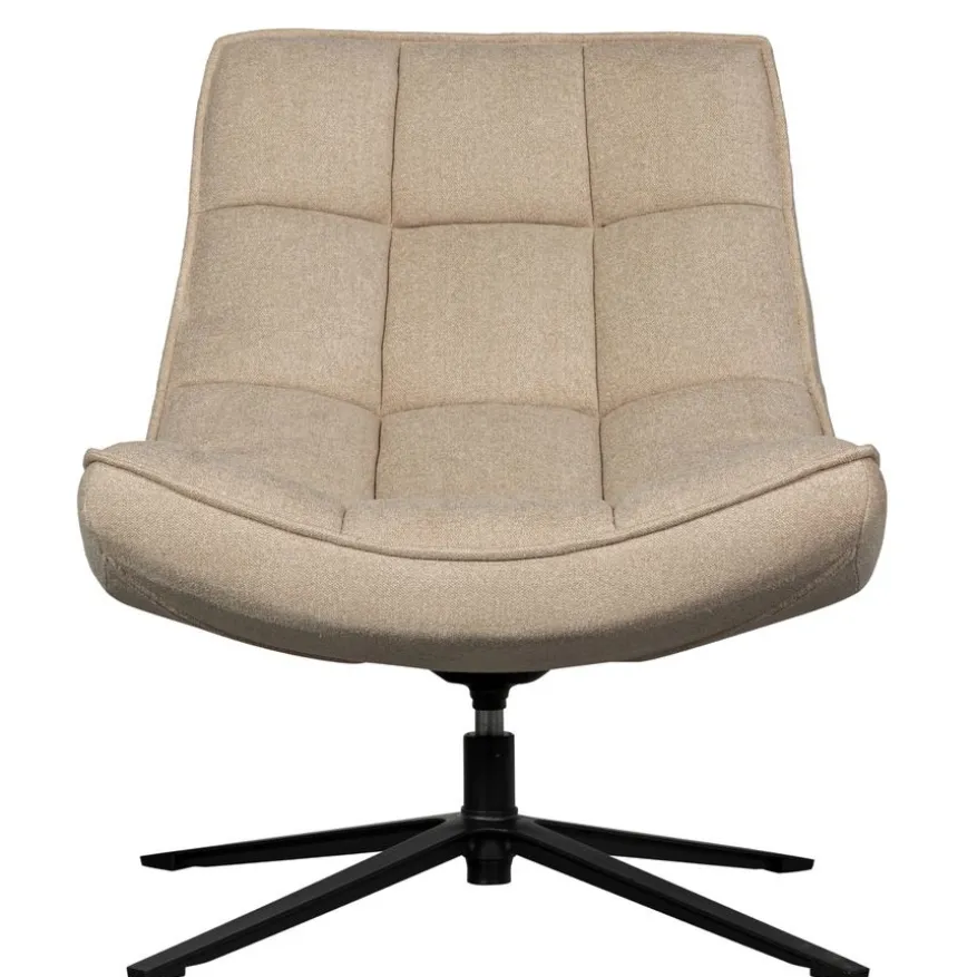WOOOD Draaifauteuil Maudi Beige