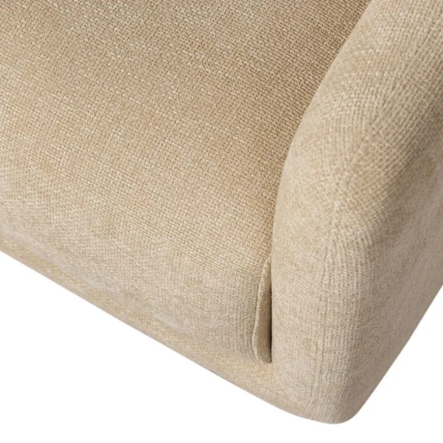 WOOOD Draaifauteuil Oscar Beige