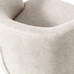 WOOOD Draaifauteuil Serra Crème