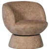 WOOOD Draaifauteuil Shuffle Lichtbruin