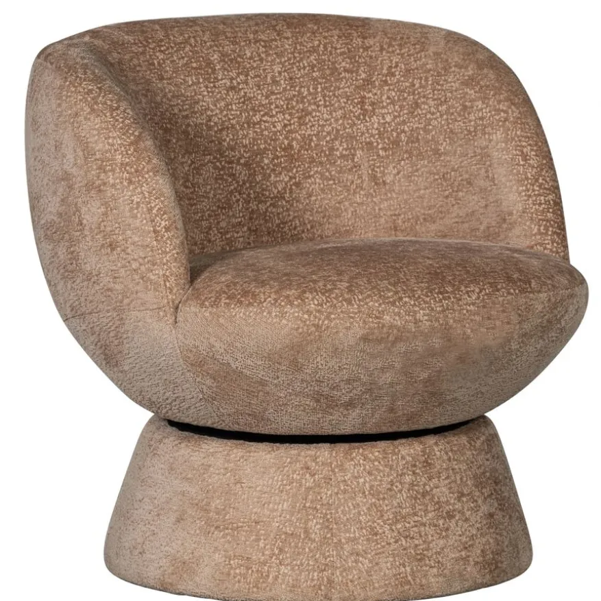 WOOOD Draaifauteuil Shuffle Lichtbruin