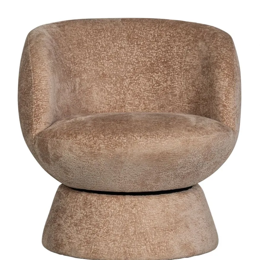 WOOOD Draaifauteuil Shuffle Lichtbruin