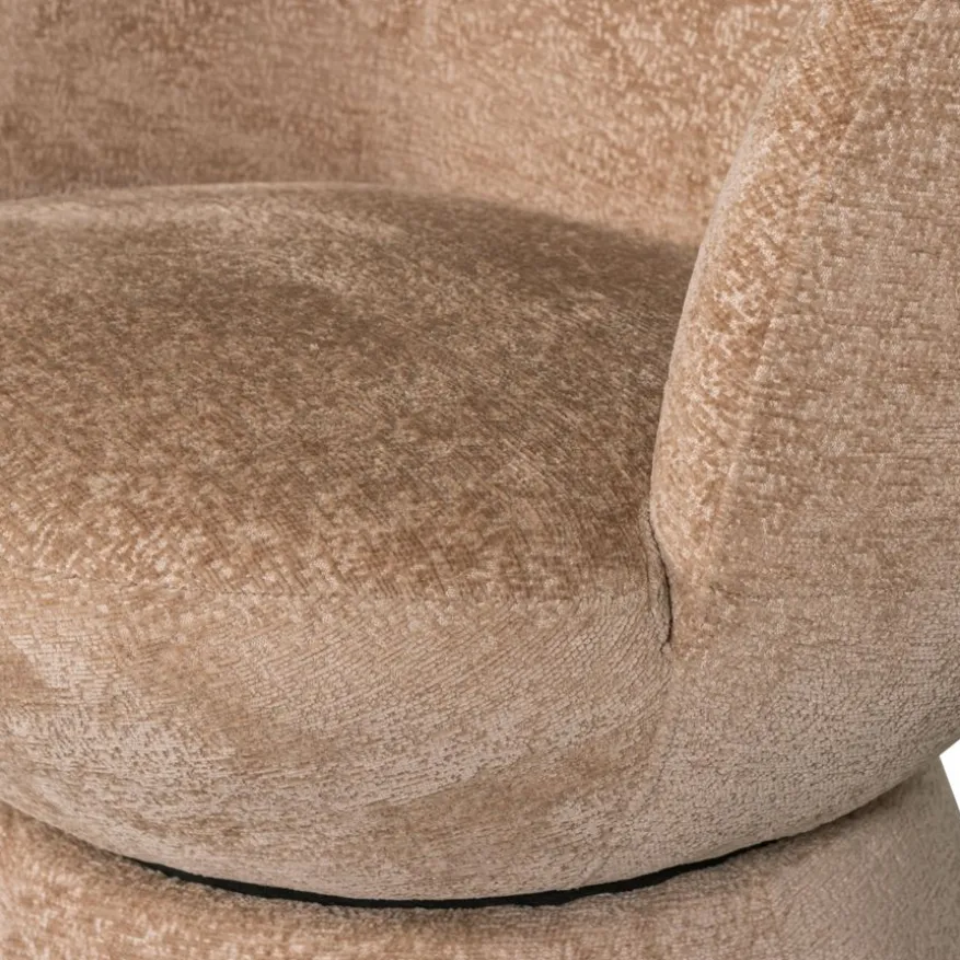 WOOOD Draaifauteuil Shuffle Lichtbruin