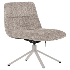 WOOOD Draaifauteuil Soren Grijs