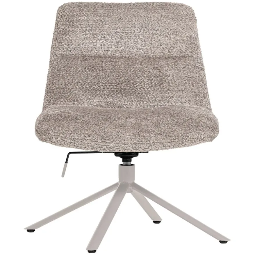 WOOOD Draaifauteuil Soren Grijs