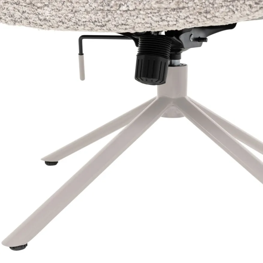 WOOOD Draaifauteuil Soren Grijs
