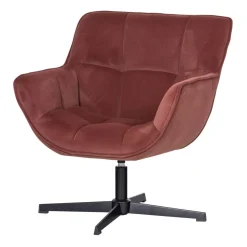 WOOOD Draaifauteuil Wibo RoodBruin