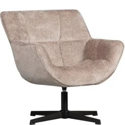 WOOOD Draaifauteuil Wibo Taupe