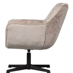 WOOOD Draaifauteuil Wibo Taupe