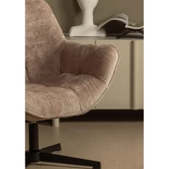 WOOOD Draaifauteuil Wibo Taupe