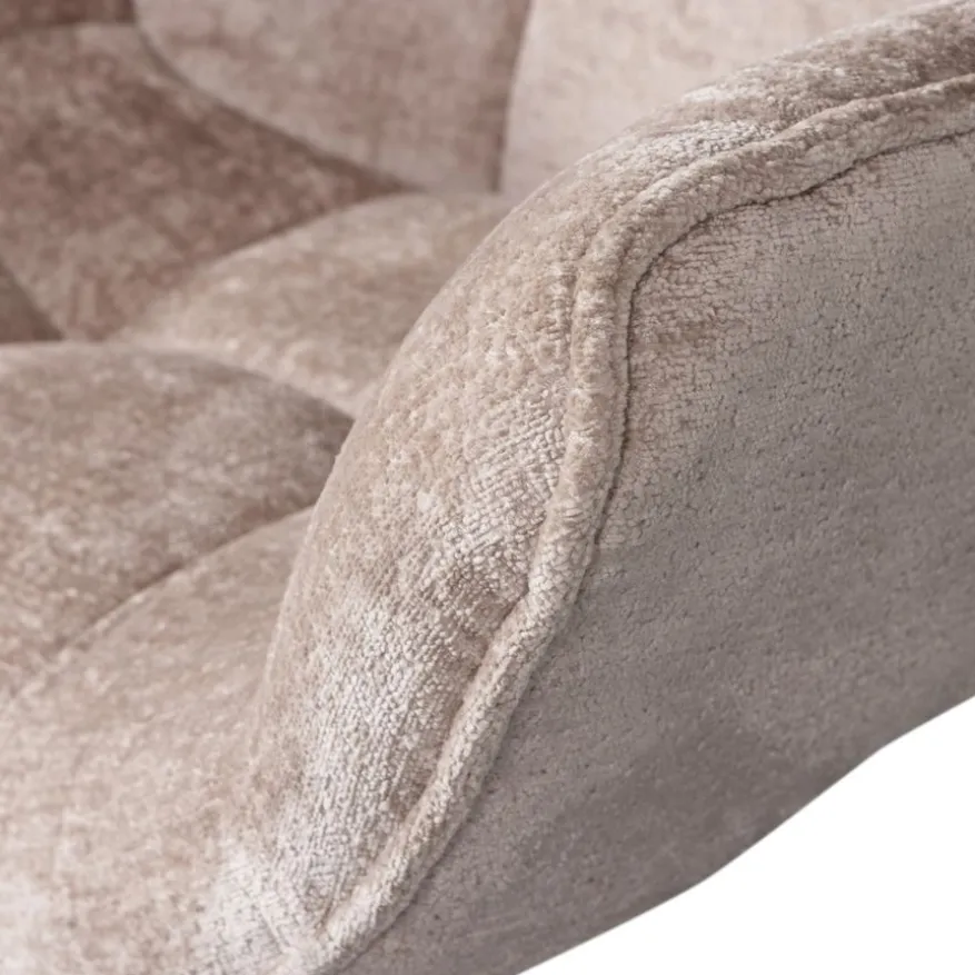 WOOOD Draaifauteuil Wibo Taupe