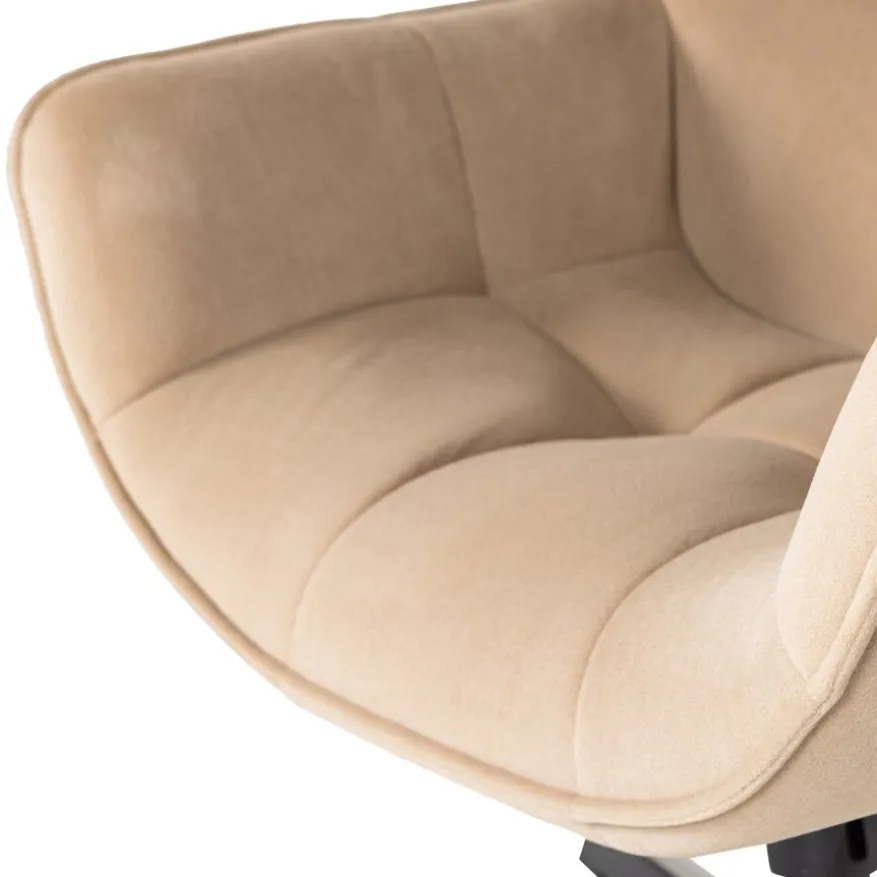 WOOOD Draaifauteuil Wibo Zand
