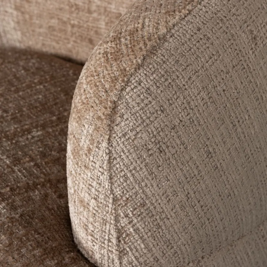 WOOOD Draaifauteuil Woolly Zand