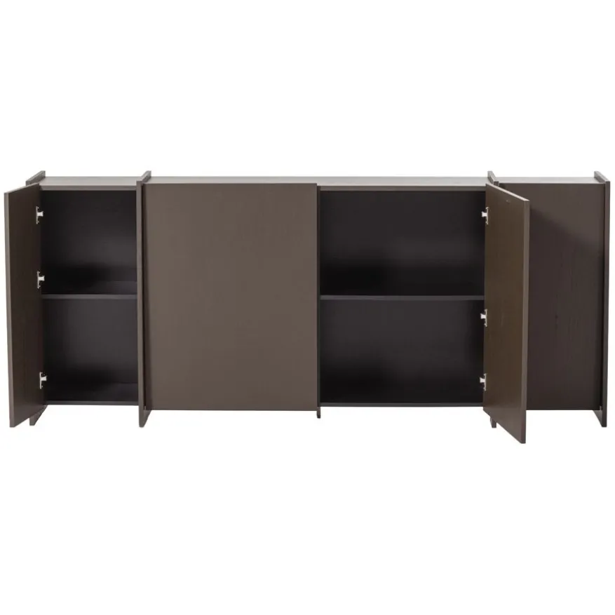 WOOOD Dressoir Brock Middenbruin - 200x85x44 cm