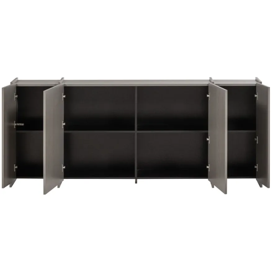 WOOOD Dressoir Brock Warmgrijs - 200x85x44 cm