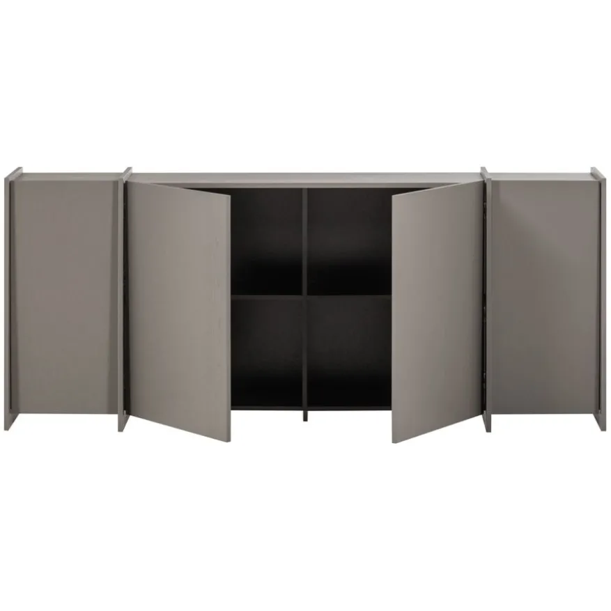 WOOOD Dressoir Brock Warmgrijs - 200x85x44 cm